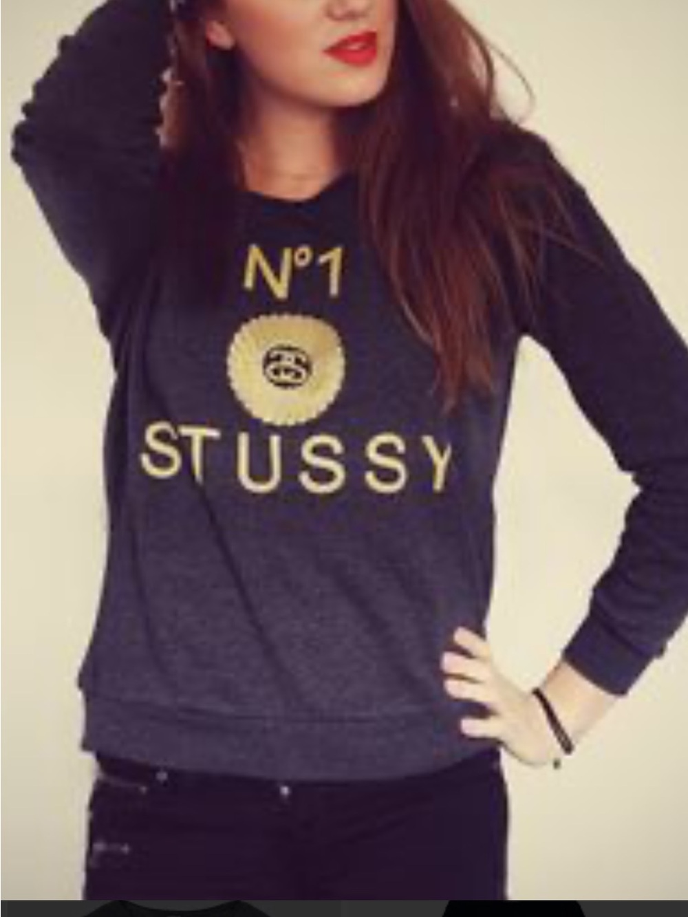 Vintage Stussy gray sweatshirt Women’s S